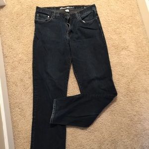 Eddie Bauer dark wash relaxed fit jeans 36x36